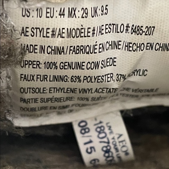 American Eagle Men’s slip-on slipper, never wore.  Size 10 - Picture 7 of 7